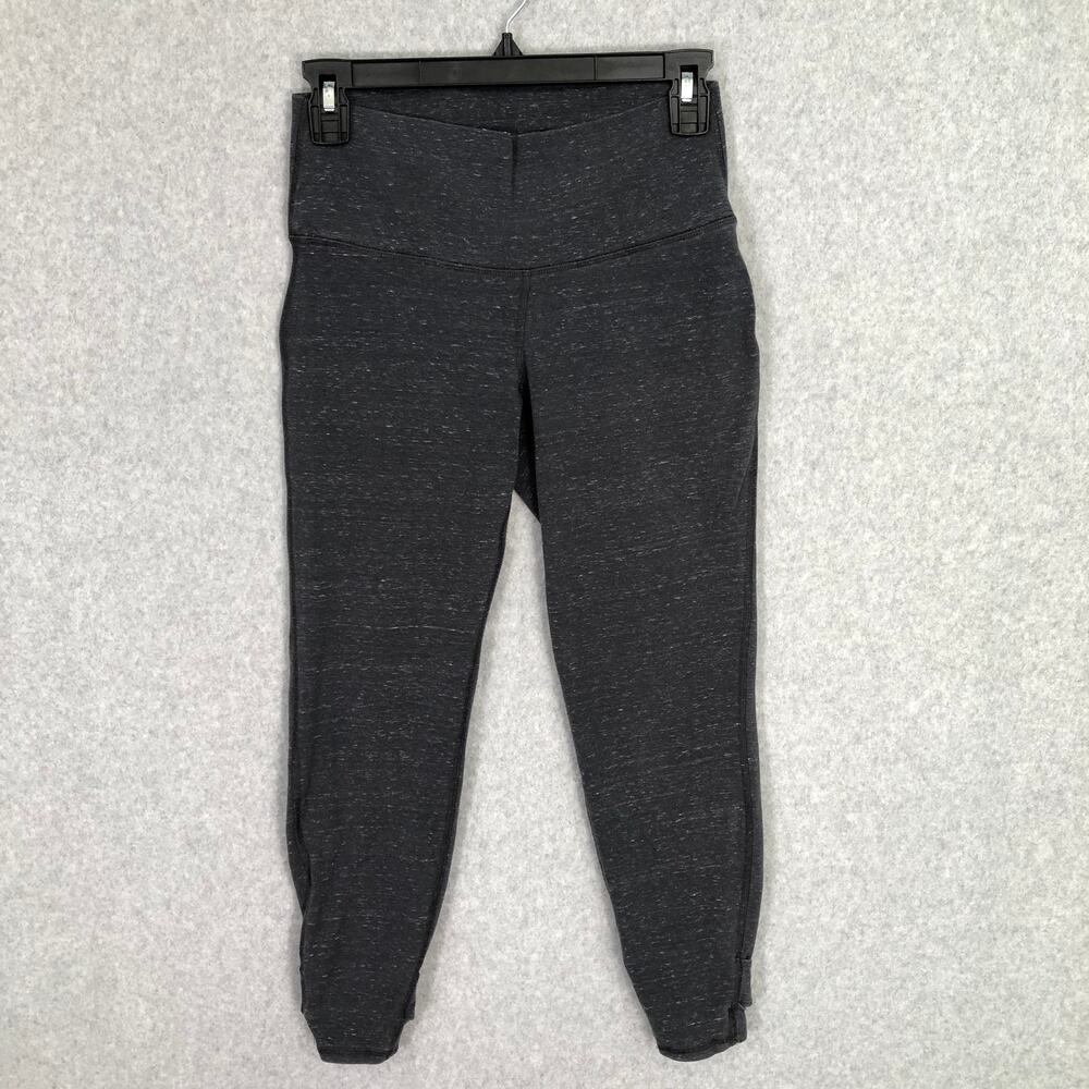 Old Navy Legging Womens‎ Medium Gray 7/8 Twist Hem Active Go Dry Cozy Jersey